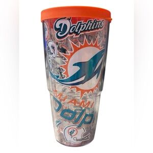 Miami Dolphins Tervis Tumbler with Orange Lid